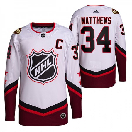 Camisola Toronto Maple Leafs Auston Matthews 34 2022 NHL All-Star Branco Authentic - Homem